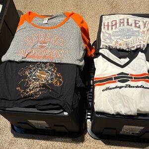 Women’s Harley Davidson shirts-Lot of 4
